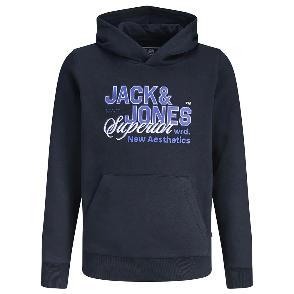 Худи Logo 2 Colors Jack & Jones, синий — фото 3