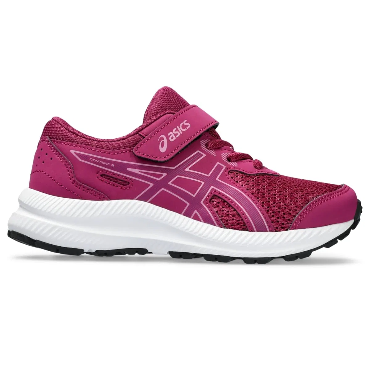 Детские кроссовки для мальчиков с липучками Contend 8 Ps ASICS, Blackberry