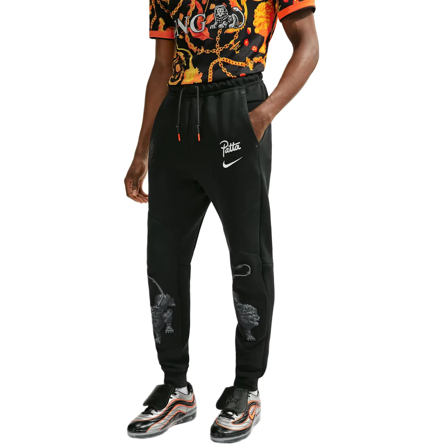 Штаны повседневные Patta, Nike, Black