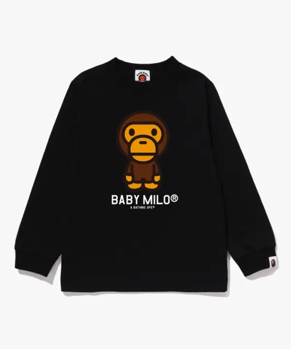 Футболка с длинным рукавом Baby Milo, A Bathing Ape, черный