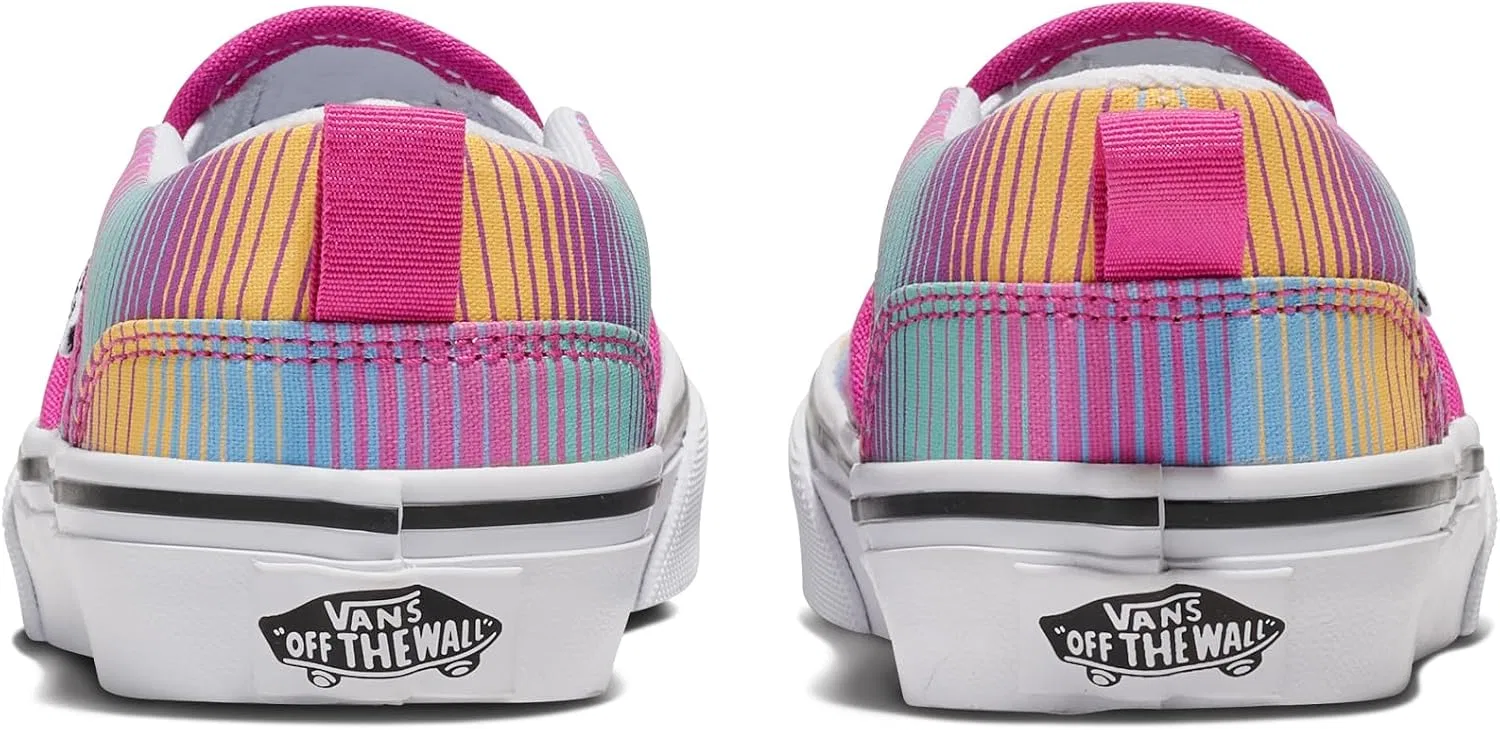 Детские кеды для девочек Slip-on Vans, Rainbow Multi — фото 3