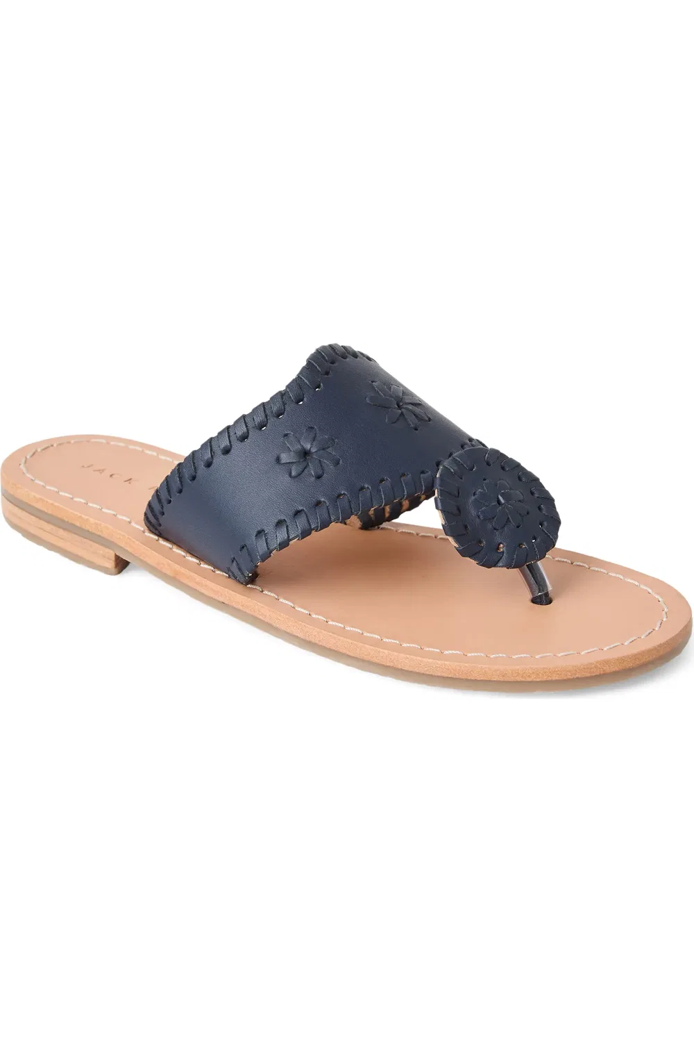 Детские сандалии вьетнамки с кожаными ремешками Jacks Jack Rogers, Midnite