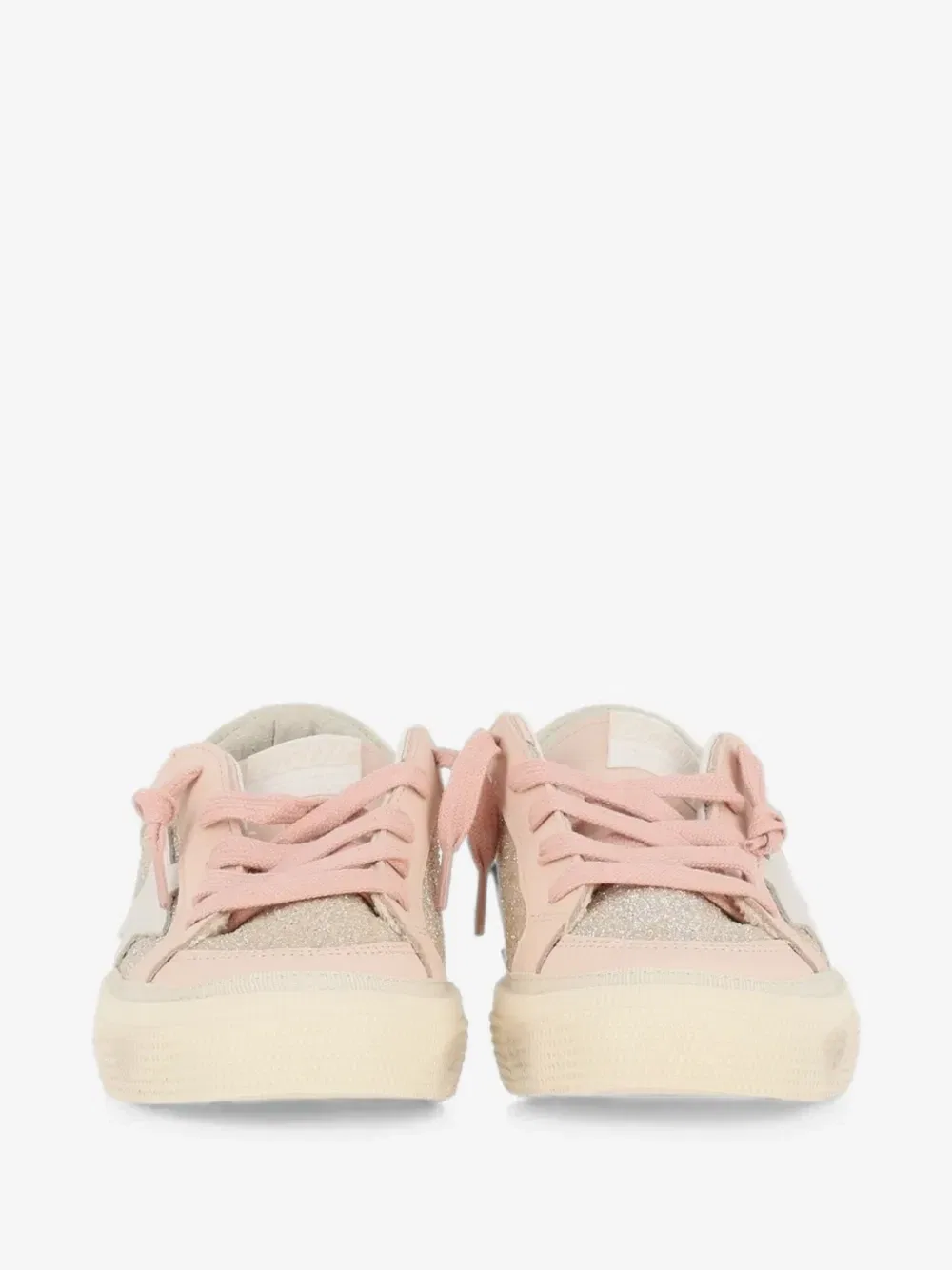 Кеды May с блестками Golden Goose Kids, розовый — фото 3