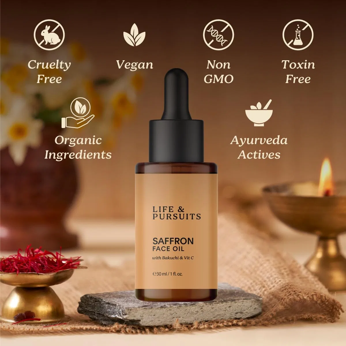 Масло для лица Saffron Life & Pursuits 1 fl oz — фото 3