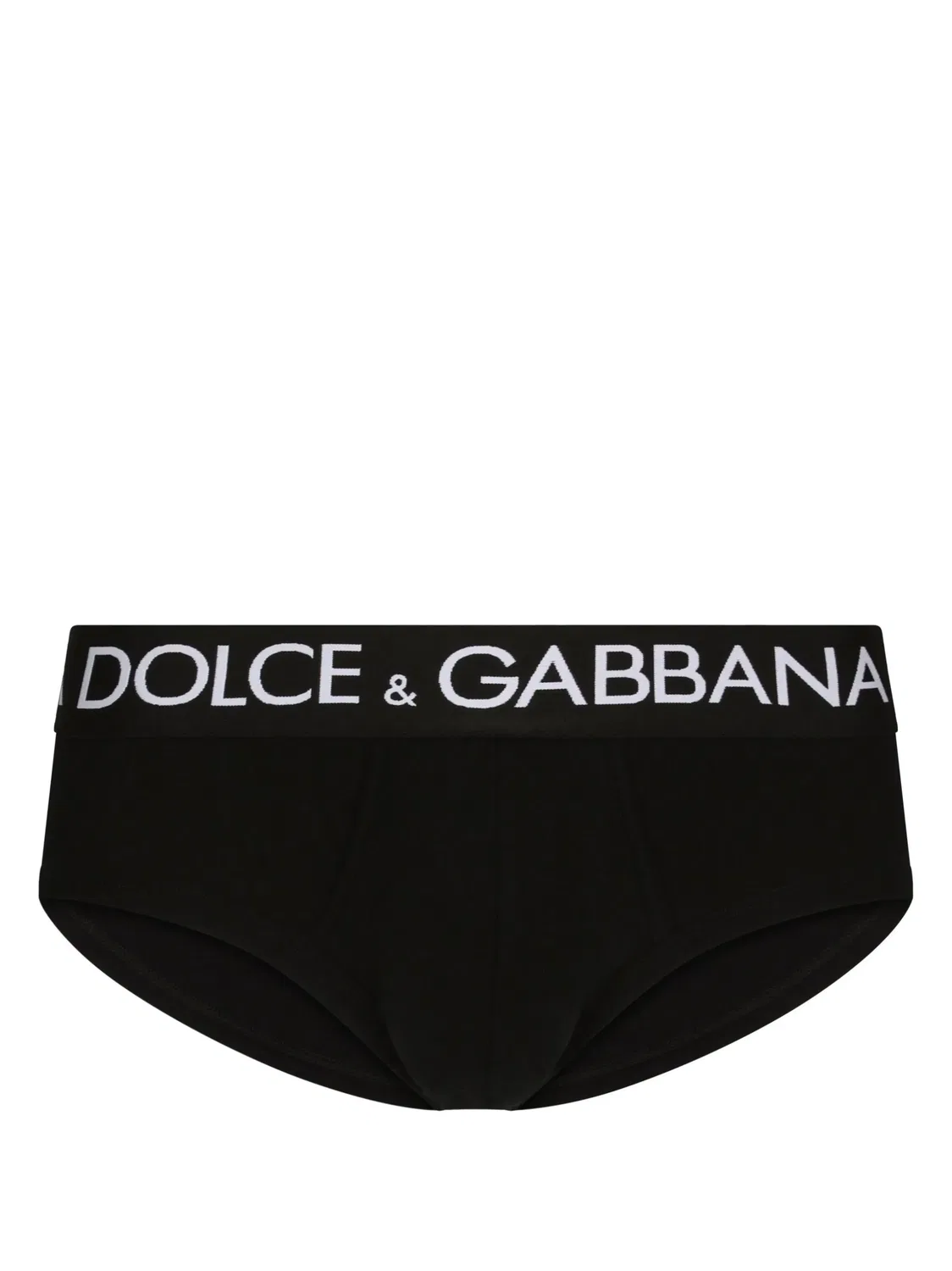 Трусы-брифы хлопковые с логотипом Dolce & Gabbana, черный — фото 4
