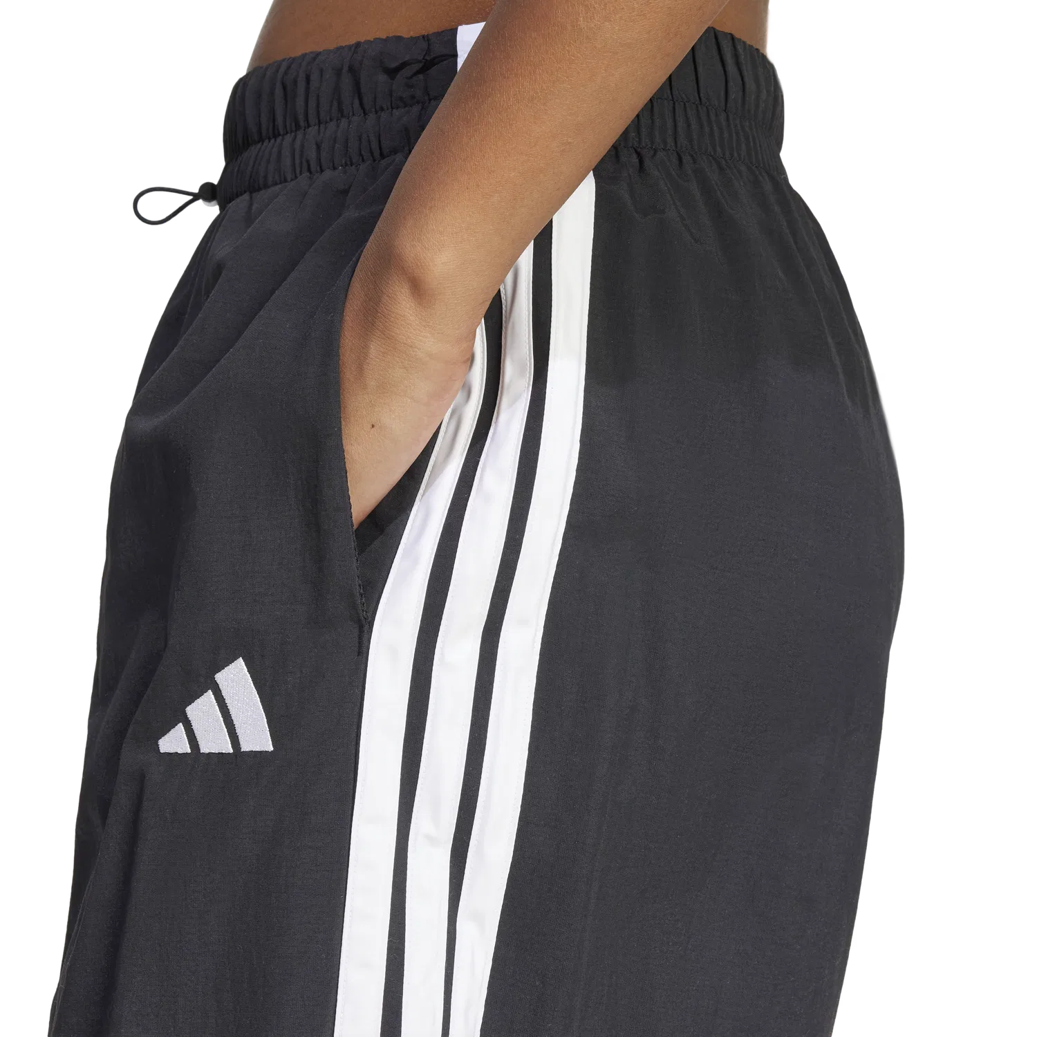 Женские спортивные штаны свободного кроя Adidas, черный — фото 4