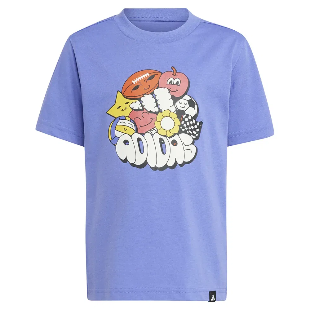 Футболка с коротким рукавом с принтом Fun Graphic Adidas, синий — фото 3