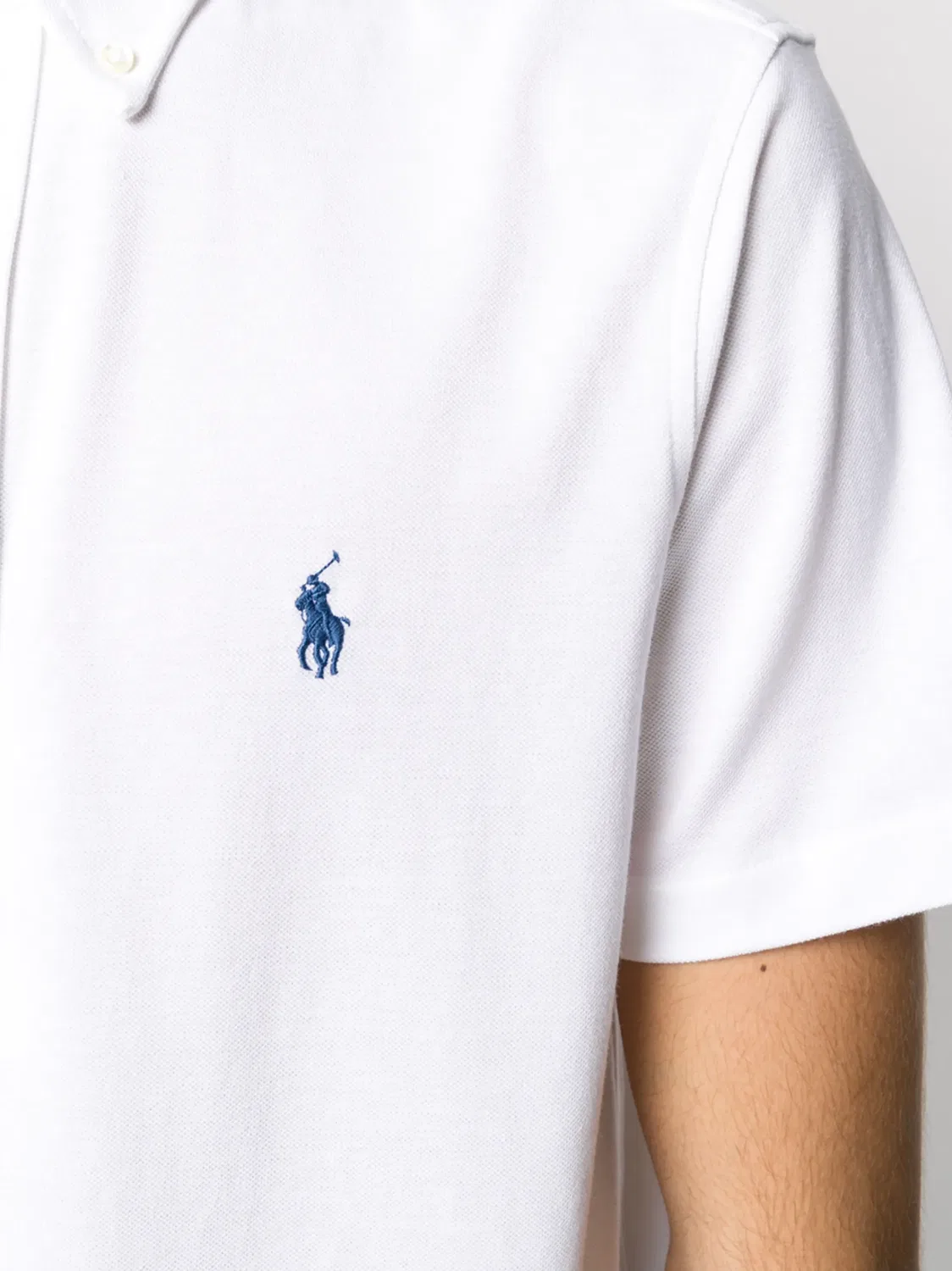 Поло с Вышитым Логотипом Polo Ralph Lauren, белый — фото 4