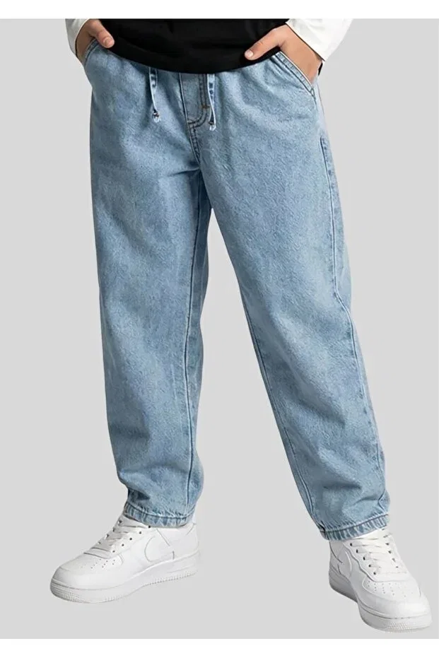 Детские джинсы для мальчиков с эластичным поясом Ww Waka Waka Kids Store, Light Blue
