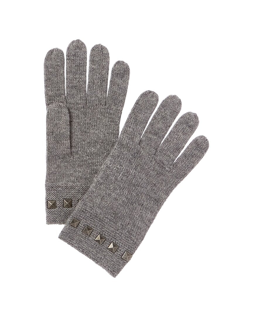 

Перчатки Forte Cashmere Square из кашемира с металлической отделкой и заклепками, бежевый