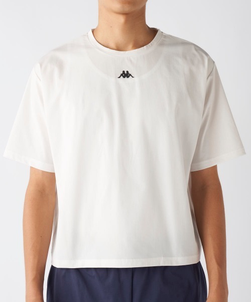 

Футболка с коротким рукавом, логотип Kappa, кремовый, Бежевый, Футболка с коротким рукавом, логотип Kappa, кремовый