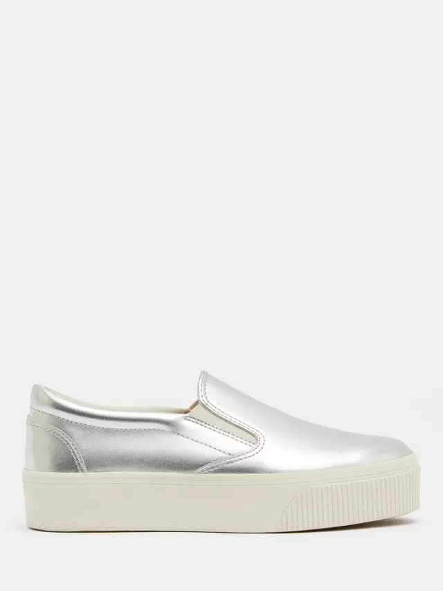 

Кроссовки HUSH Gili Leather Flatform, серебряный, Серый, Кроссовки HUSH Gili Leather Flatform, серебряный