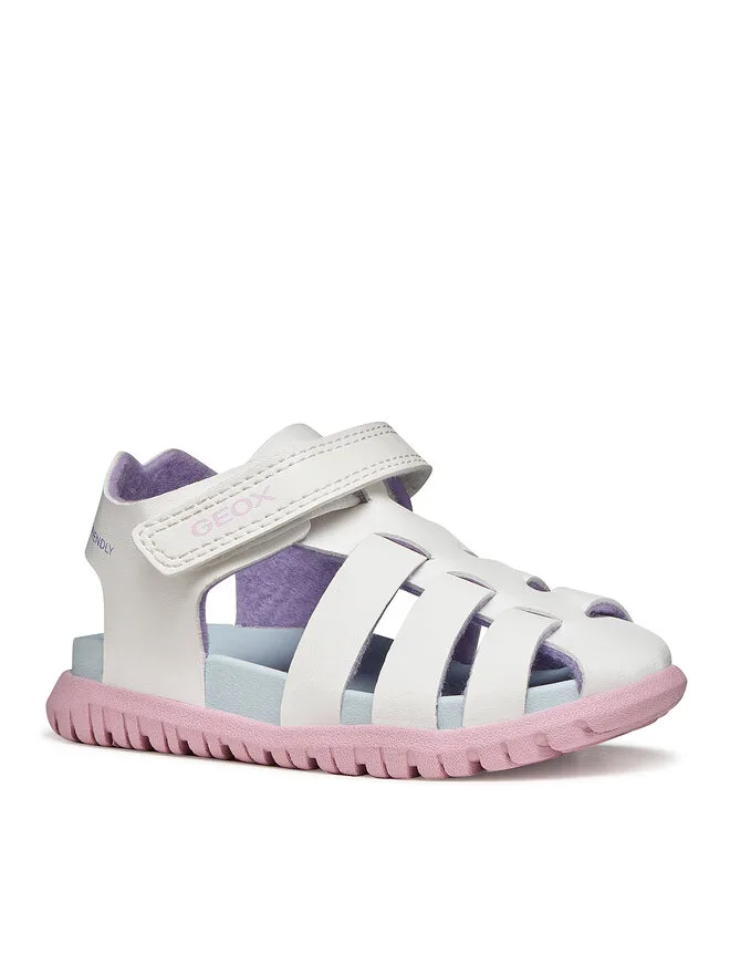 Geox Сандалии B Sandal Fusbetto Gi B556BA 000BC C0406 белые — фото 2