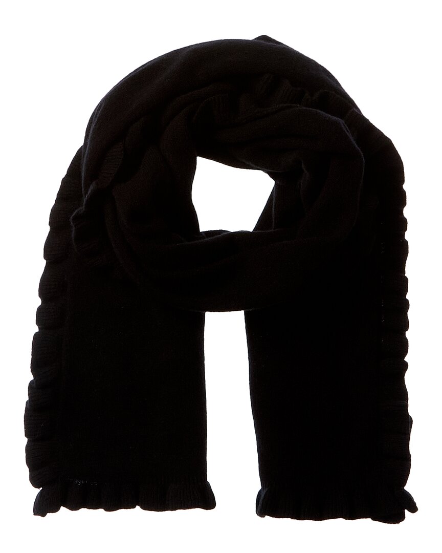 

Шарф из джерси и кашемира Phenix Ruffles, черный