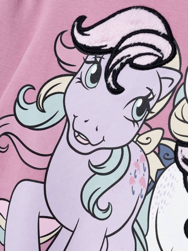 Детская толстовка My Little Pony Unicorn из хлопка цвет Mauve Orchid NAME IT — фото 4