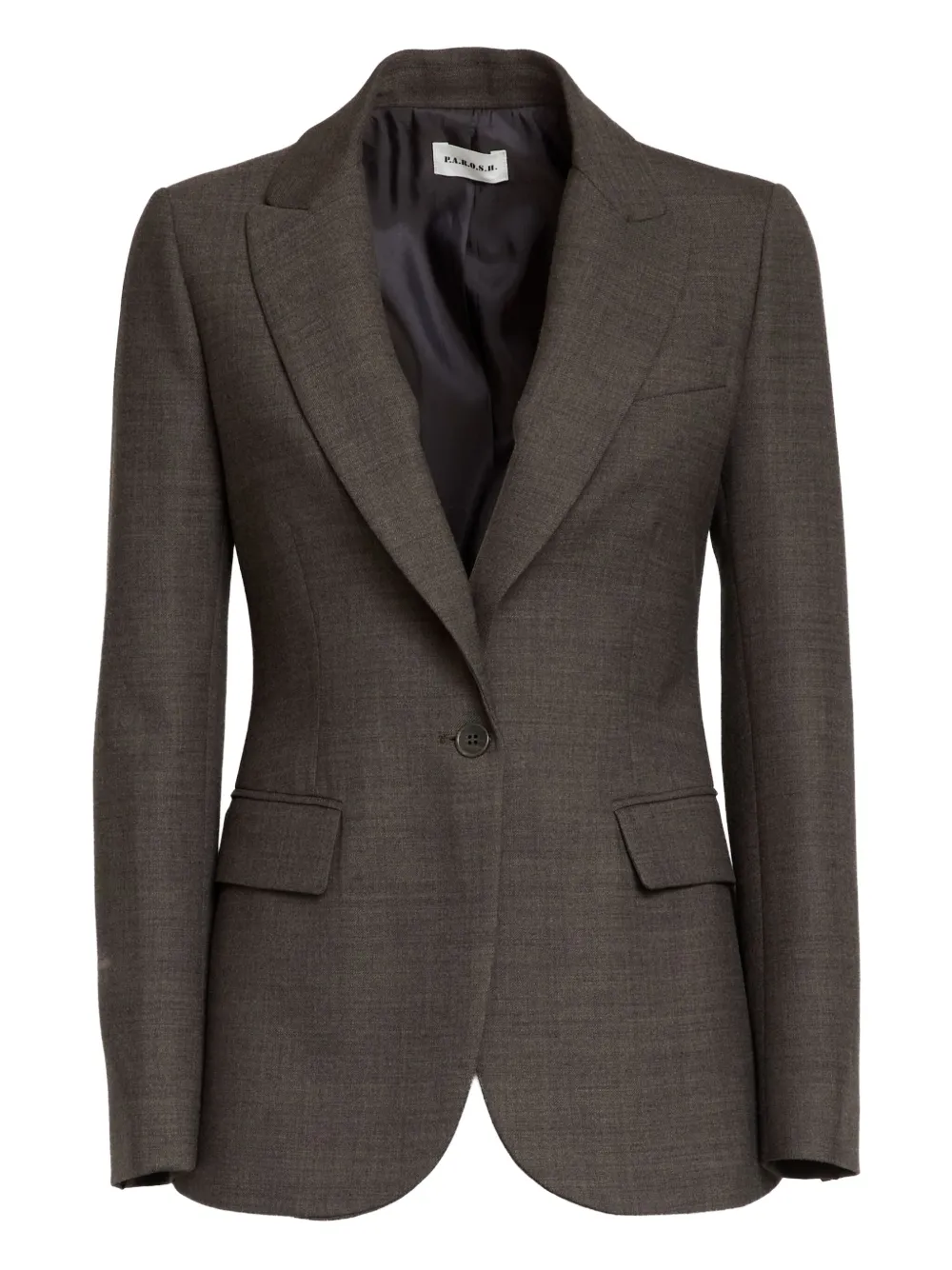 

Однобортный пиджак P.A.R.O.S.H., коричневый