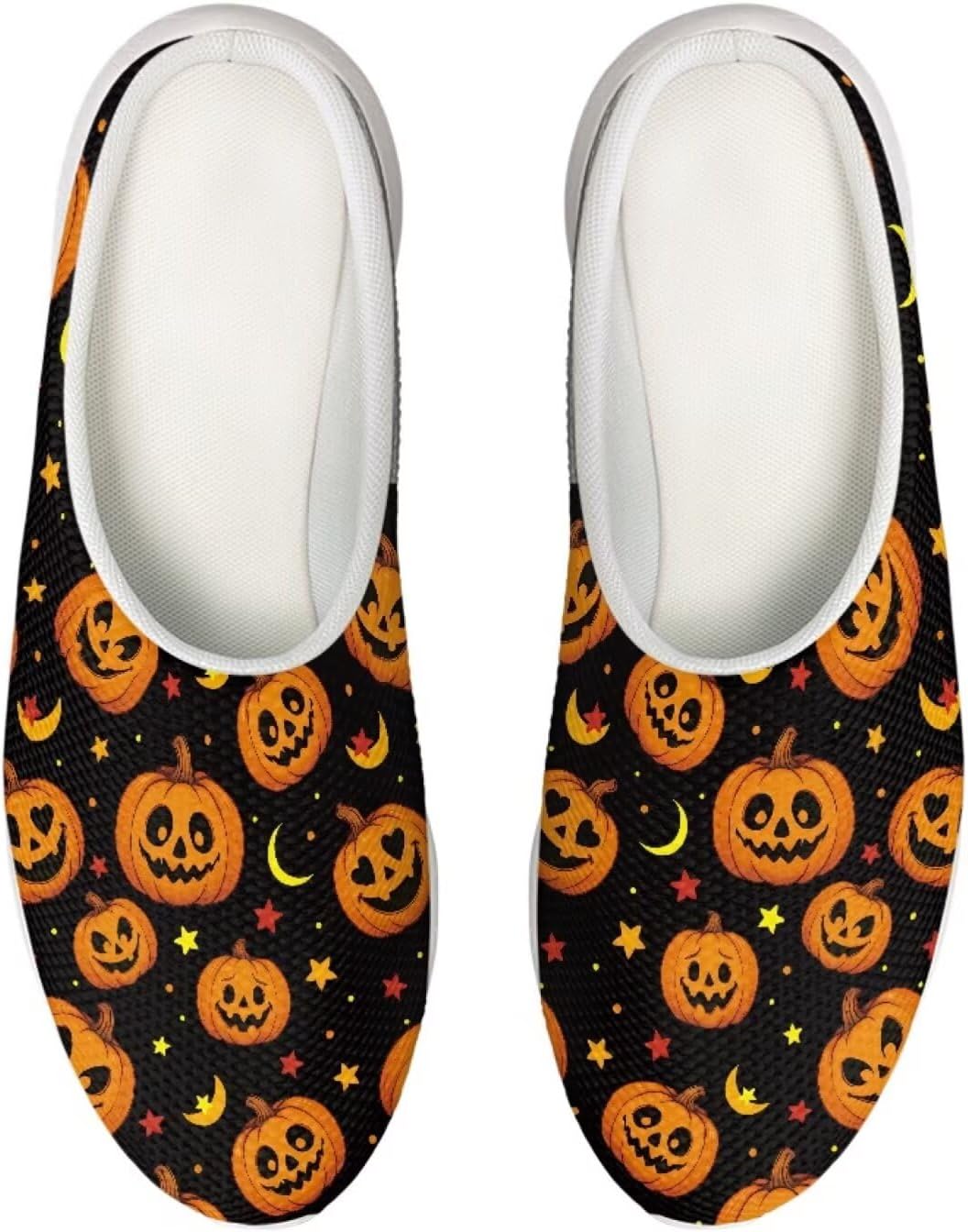 

Садовые сабо Forchrinse Colorful Butterfly унисекс для взрослых, для мужчин и женщин, тапочки-мюли для прогулок, удобные тапочки, пляжные сандалии, легкие, Halloween Pumpkin