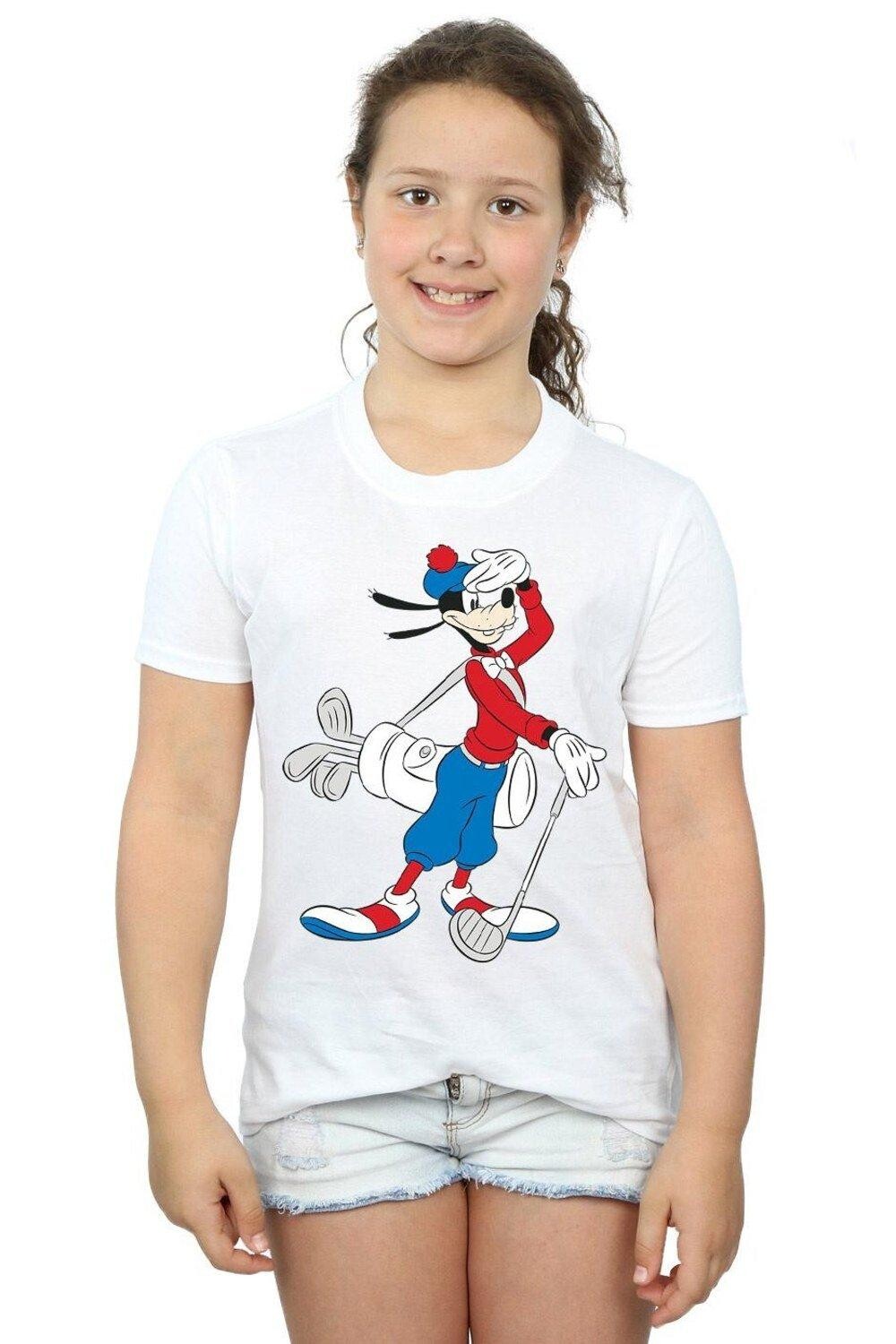 

Хлопковая футболка Goofy Golf Disney, белый