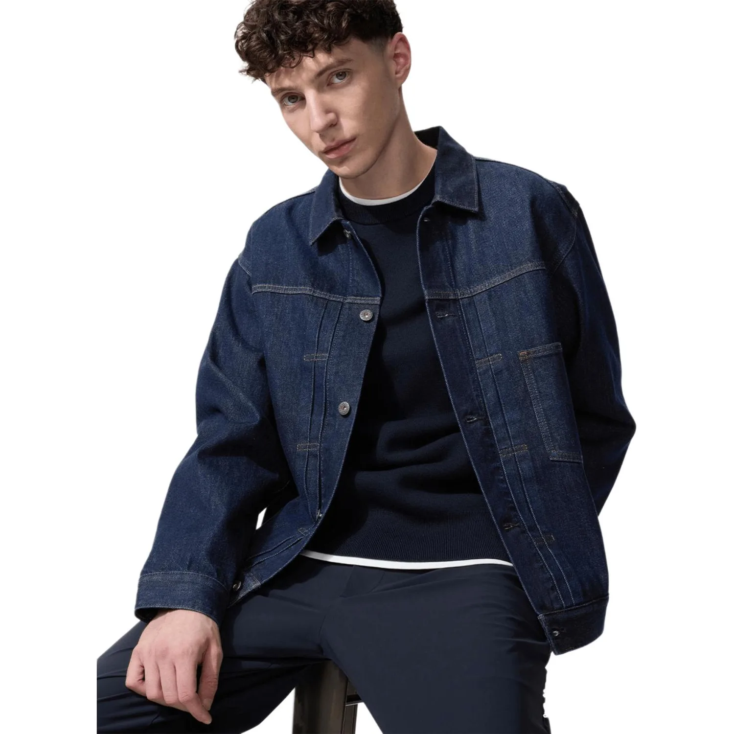 Куртка мужская UNIQLO, темно-синий