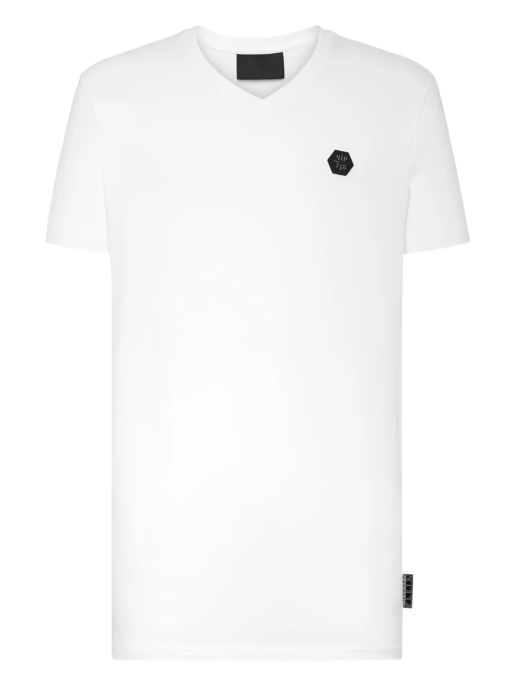 

Футболка с черепом с V-образным вырезом Philipp Plein, белый