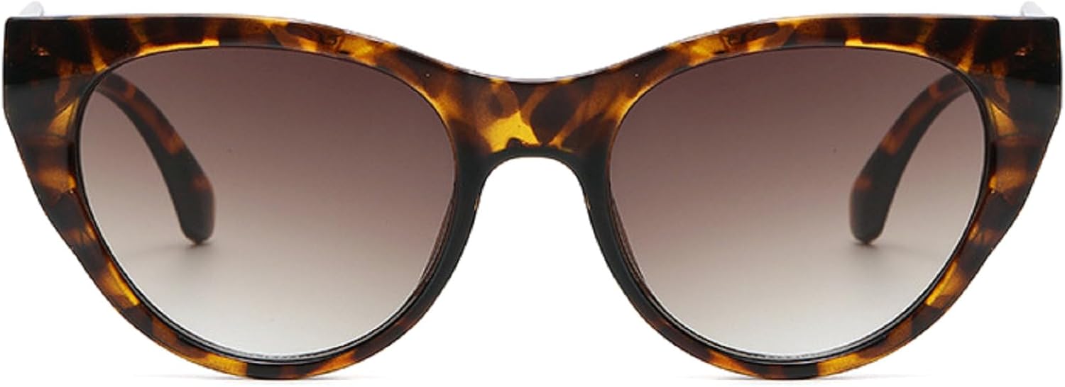 

Большие сексуальные солнцезащитные очки «кошачий глаз» для женщин, роскошные солнцезащитные очки с градиентным леопардовым принтом в оправе, очки для активного отдыха mincl, Leopard Brown