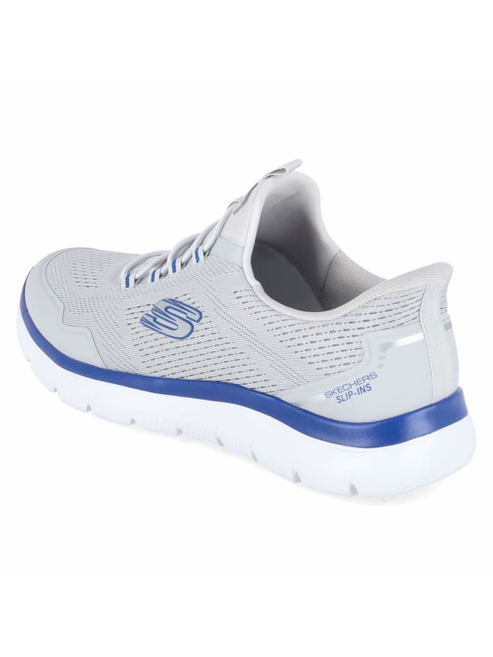 Skechers Туфли на шнуровке серого цвета — фото 3