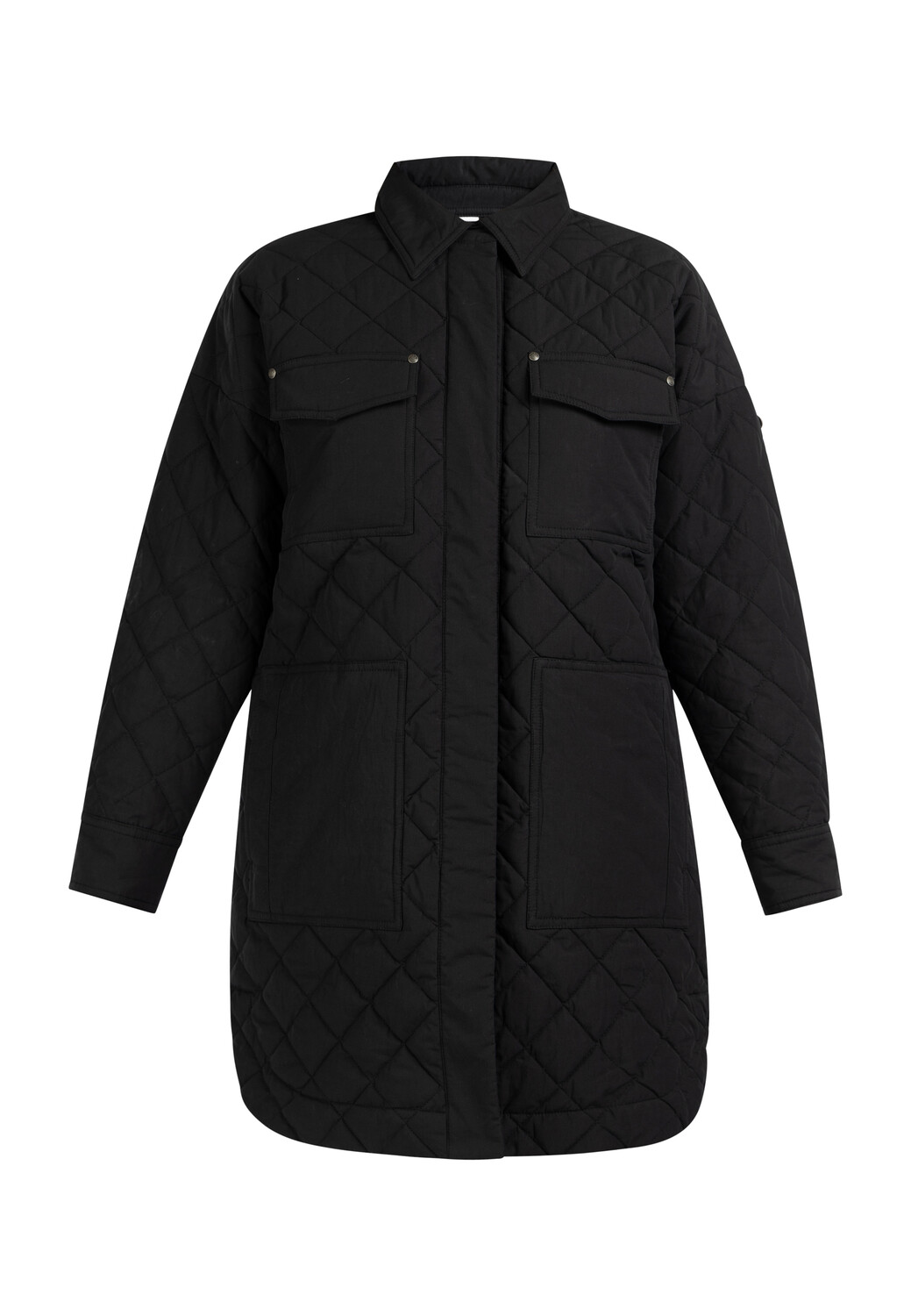 

Пуховик DreiMaster Baumwolljacke Mit Leichter Wattierung, черный