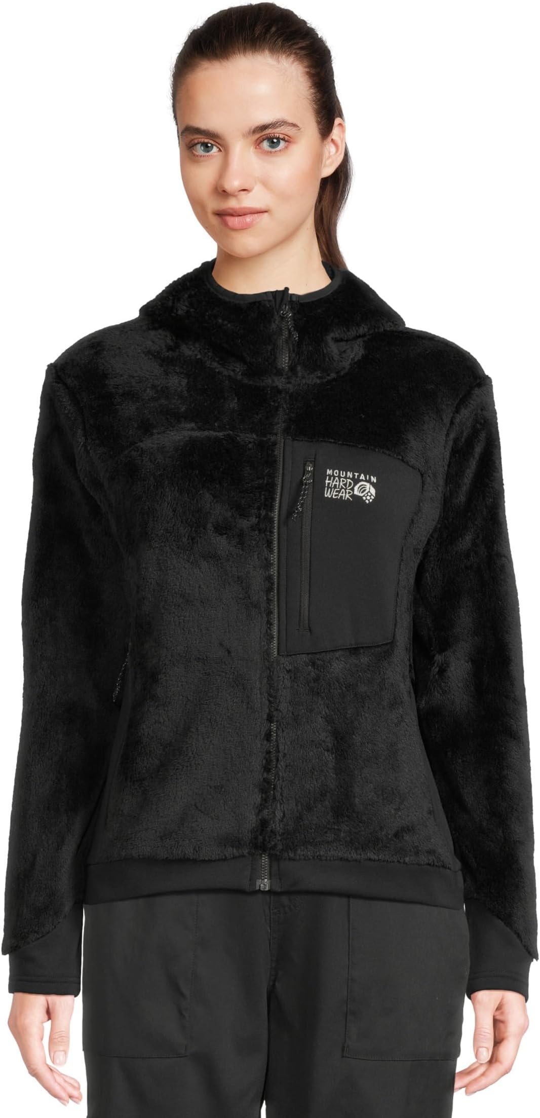 

Женская куртка с капюшоном Polartec High Loft Mountain Hardwear, Black