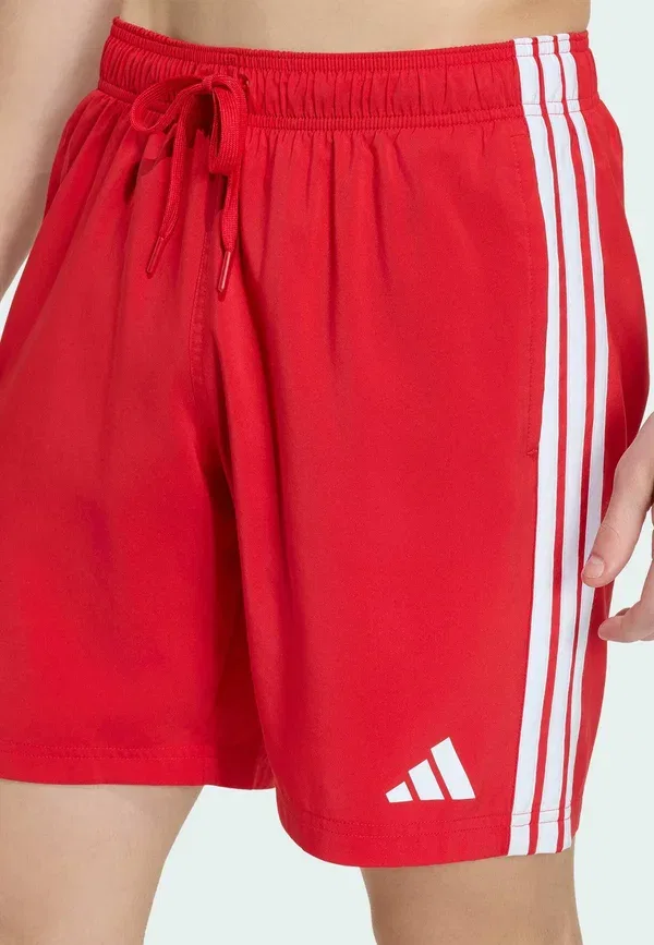Плавки Adidas Sportswear 3 Stripes Swim Shorts 8 Inch, ярко-алый с белым — фото 3