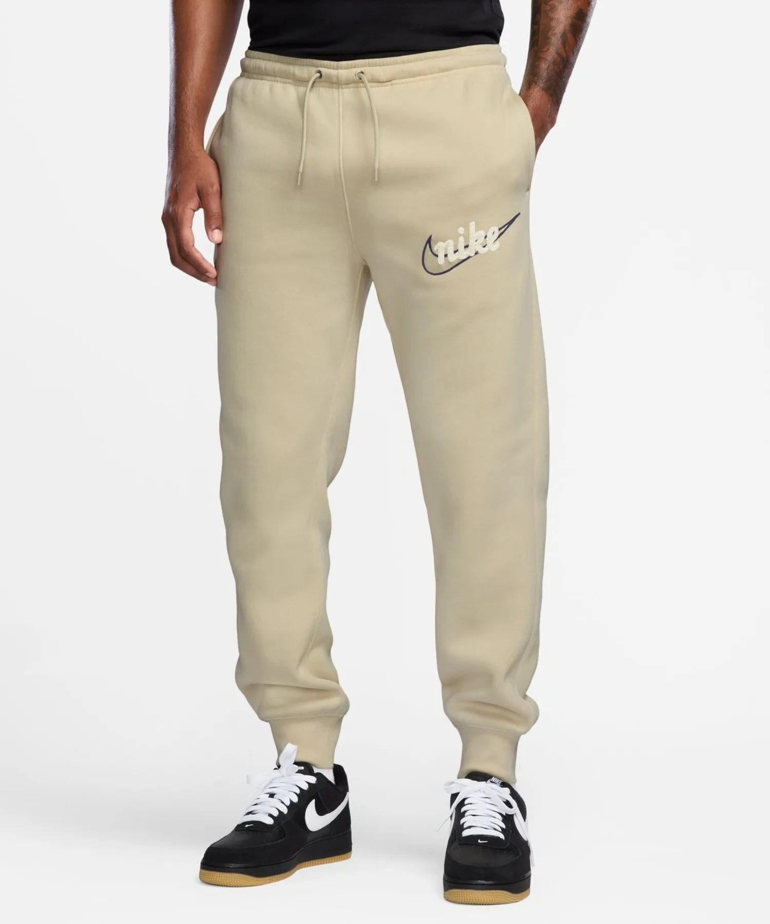 Мужские штаны флис Club BB Jogger NIKE ivory