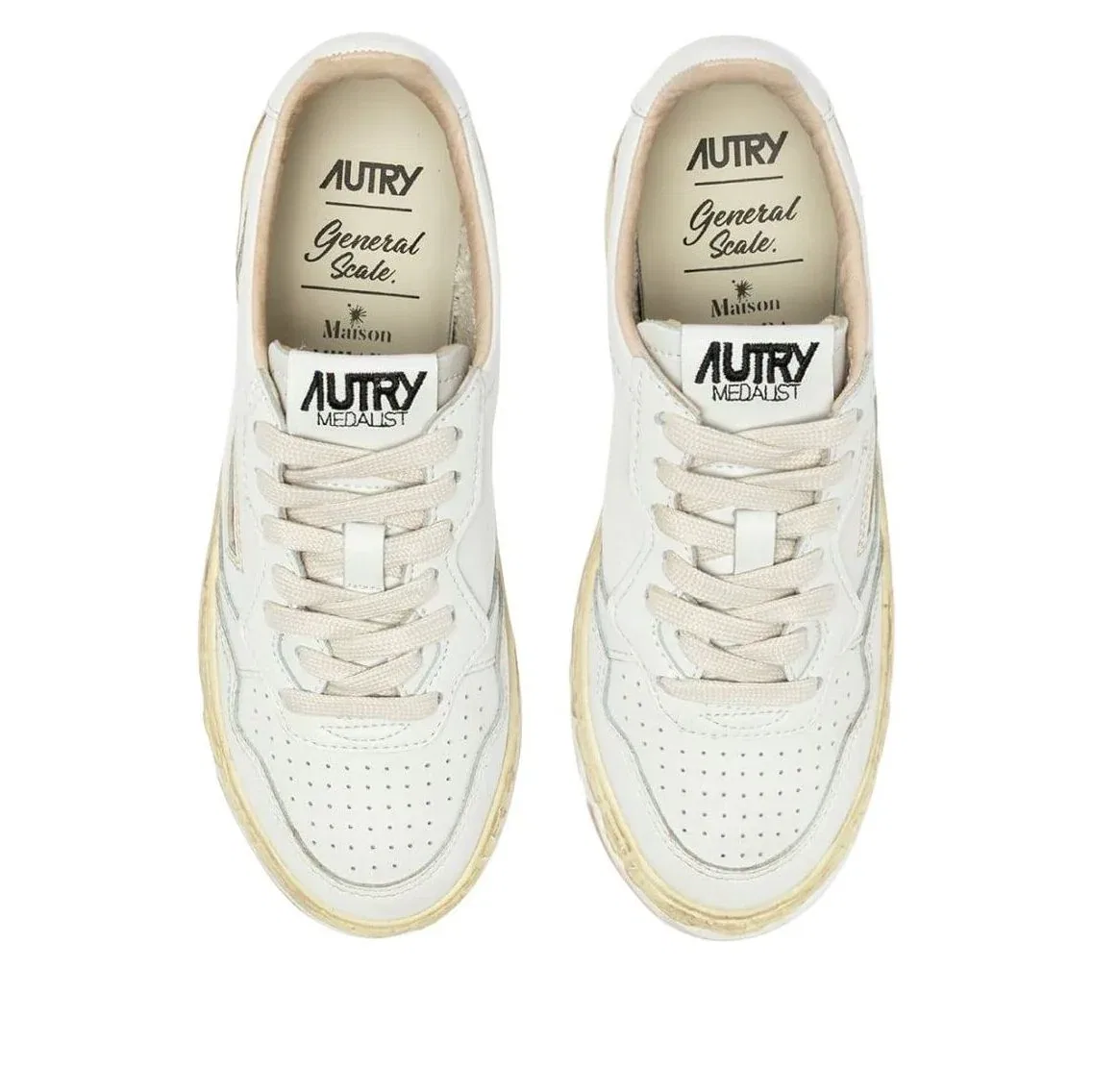 Кроссовки AUTRY × Maison MIHARA YASUHIRO General Scale Medalist Low Supervintage 'White' C15FW301-WHITE, белый — фото 3