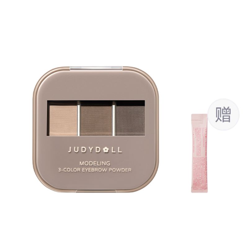 

Трехцветные пудры для бровей с 3D-эффектом и усилением цвета Judydoll
