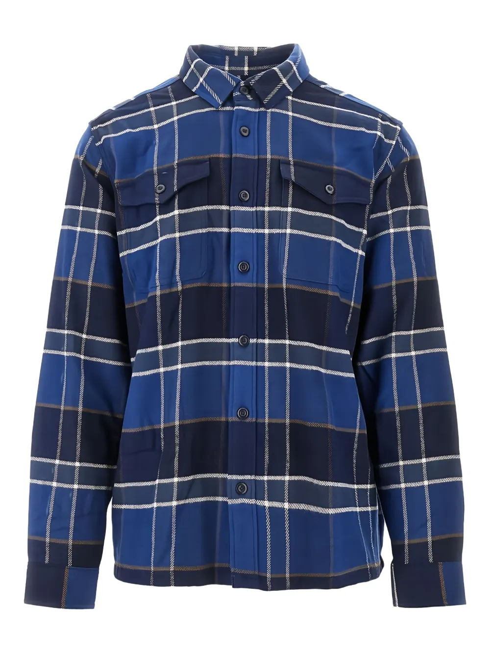 

Клетчатая рубашка Patagonia, синий