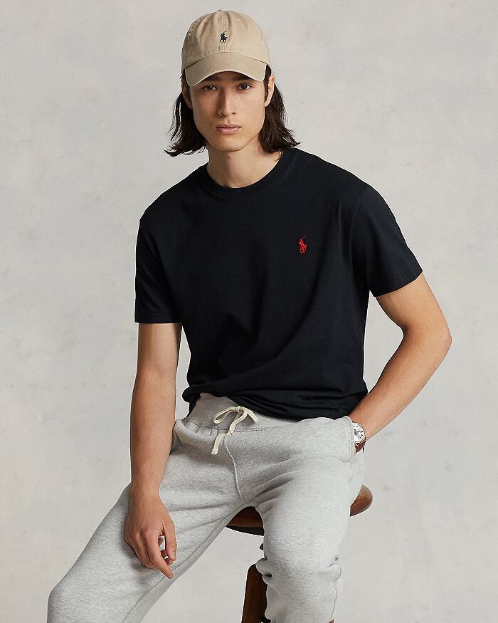 Футболка классического кроя с круглым вырезом Polo Ralph Lauren — фото 4