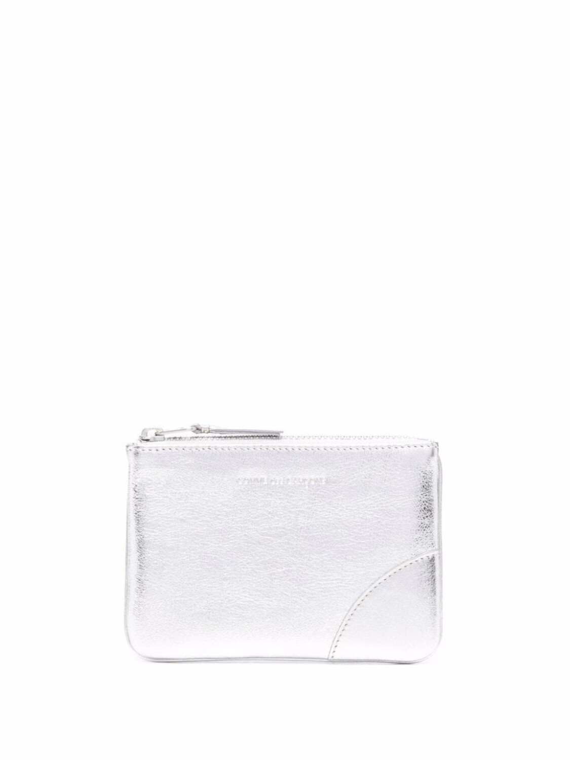 

Comme Des Garçons Wallet маленький клатч с эффектом металлик, серебристый