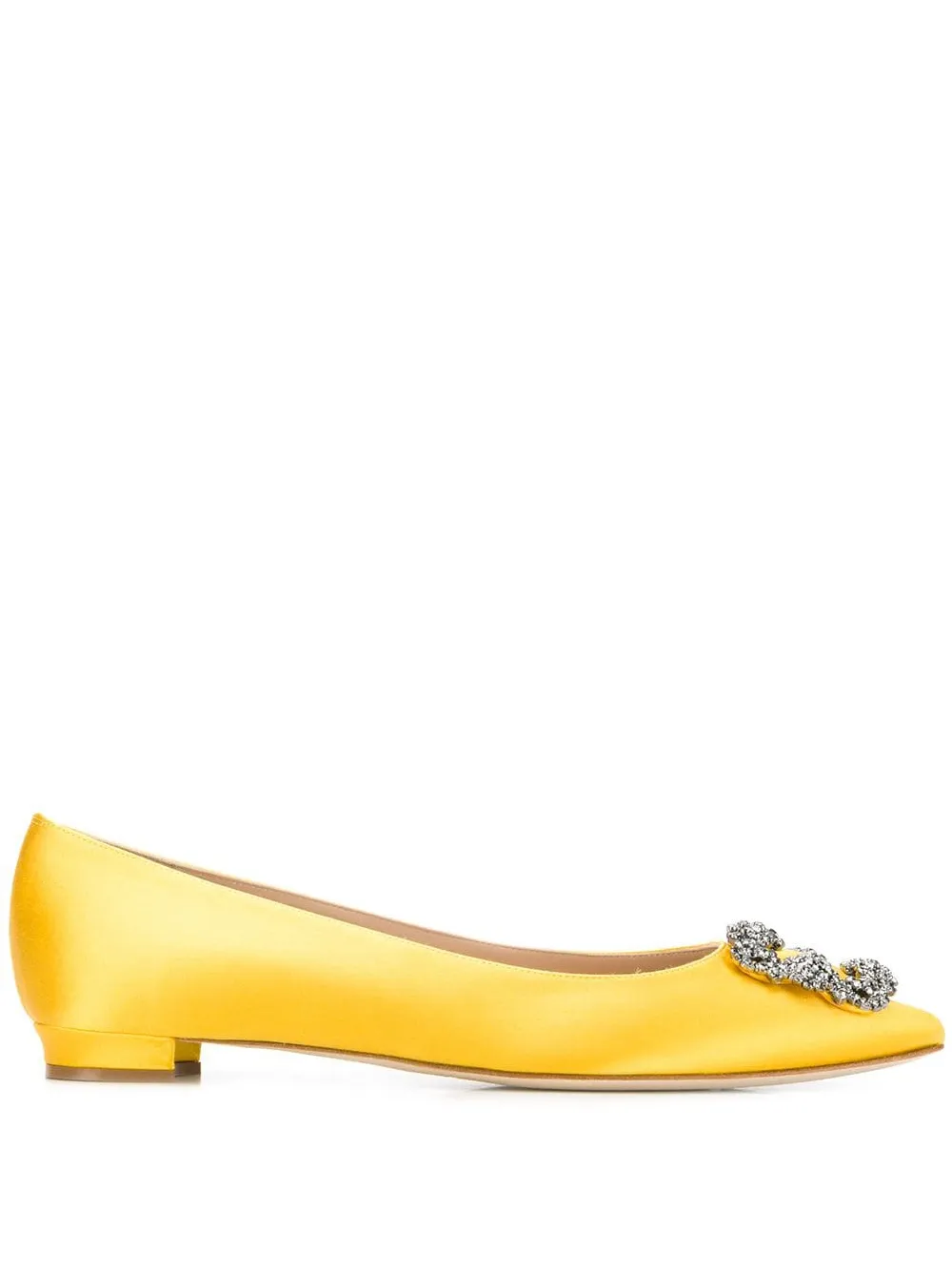 Балетки Hangisi Manolo Blahnik, желтый