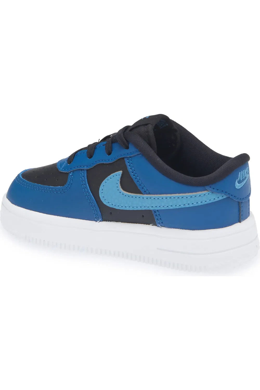 Детские кроссовки баскетбольные Air Force 1 Nike, Black/Dutch Blue/Blue/White — фото 2