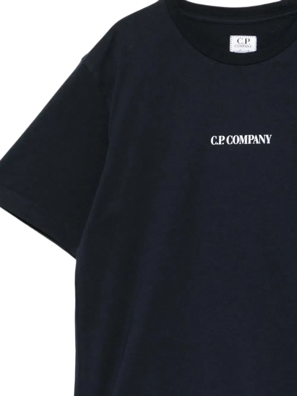 Футболка с логотипом и круглым вырезом C.P. Company Kids, синий — фото 3