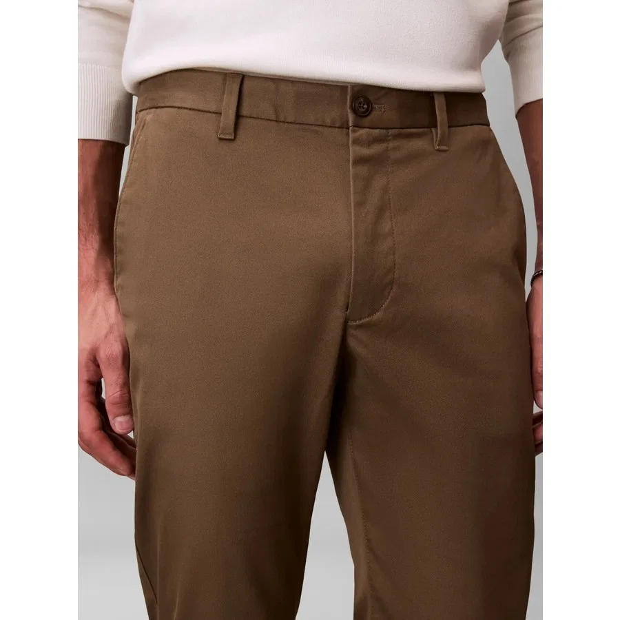 Спортивные брюки Calvin Klein Slim Refined Cotton, Бежевый