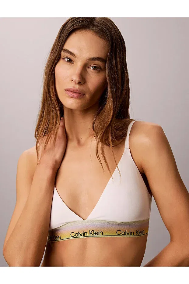 Женский бюстгальтер хлопковый Calvin Klein, White — фото 4