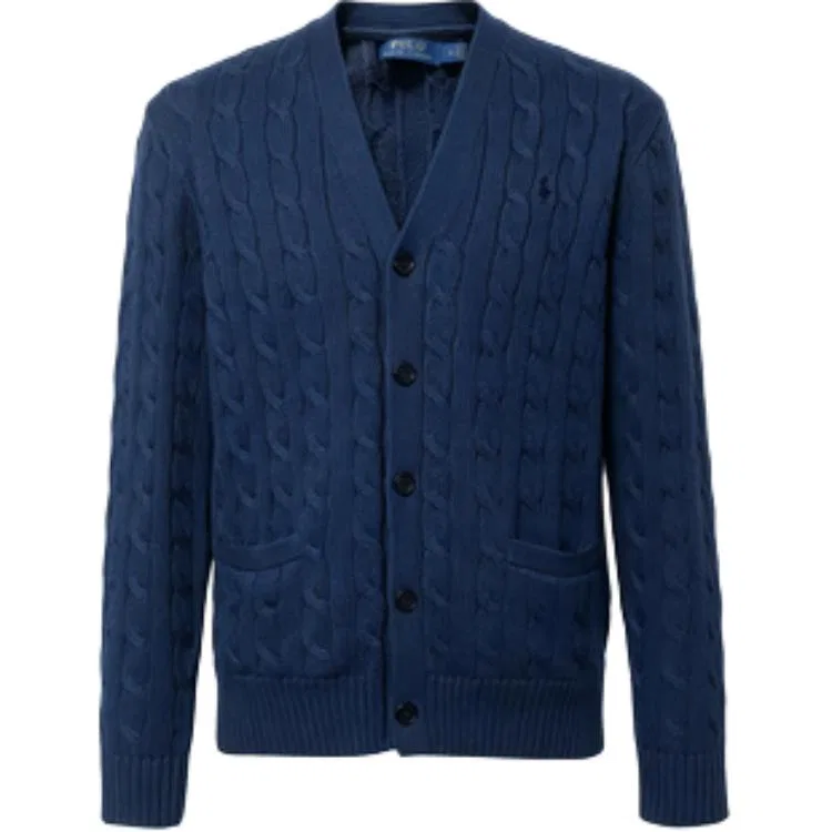 Мужской джемпер с V-образным вырезом Polo Ralph Lauren, Navy Blue