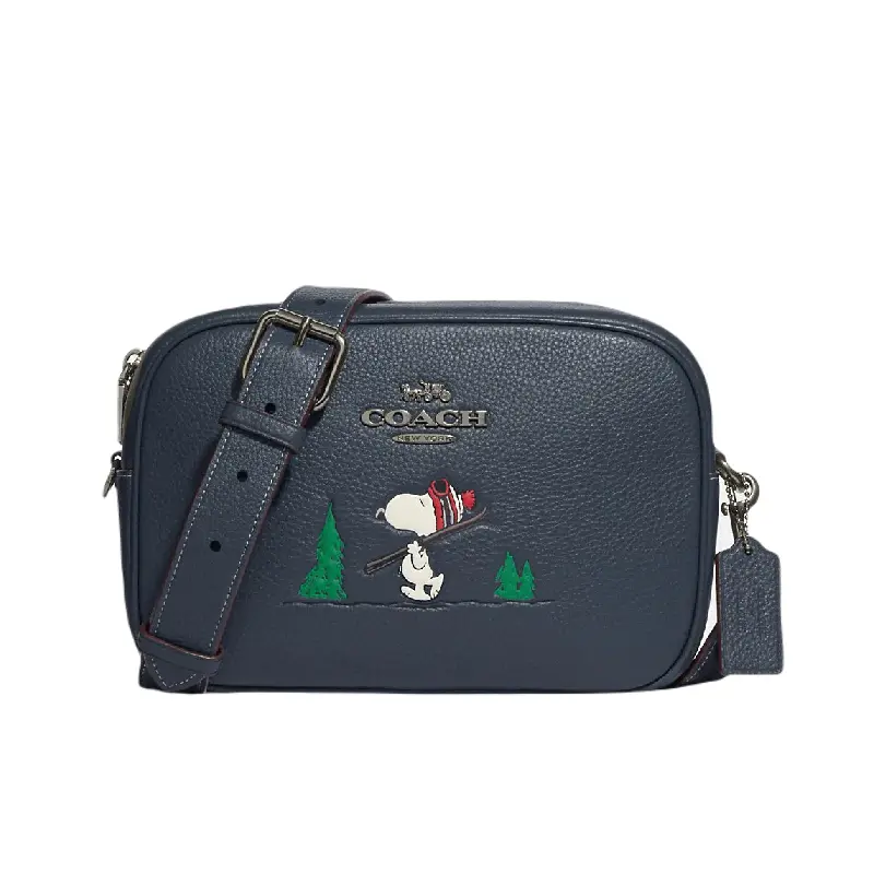 

Сумка Coach Outlet Ellie Coach X Peanuts Jamie Camera With Snoopy Ski Motif, синий