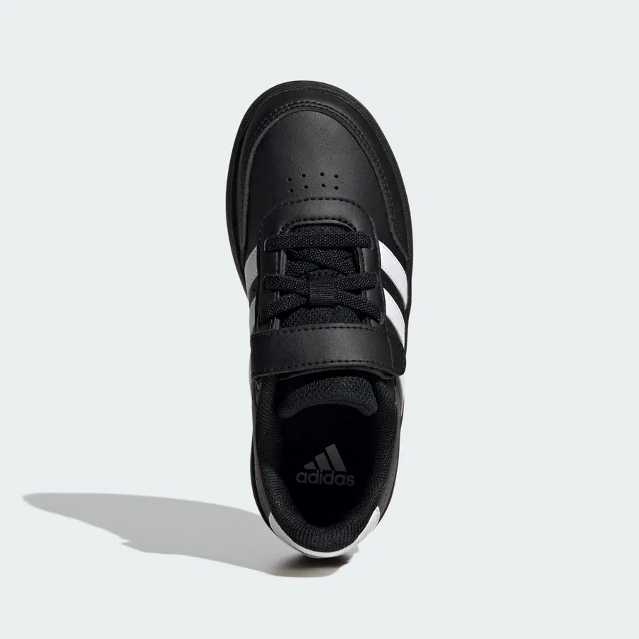 Детские спортивные кроссовки с липучкой Breaknet 2.0 adidas, Черно-белый — фото 4