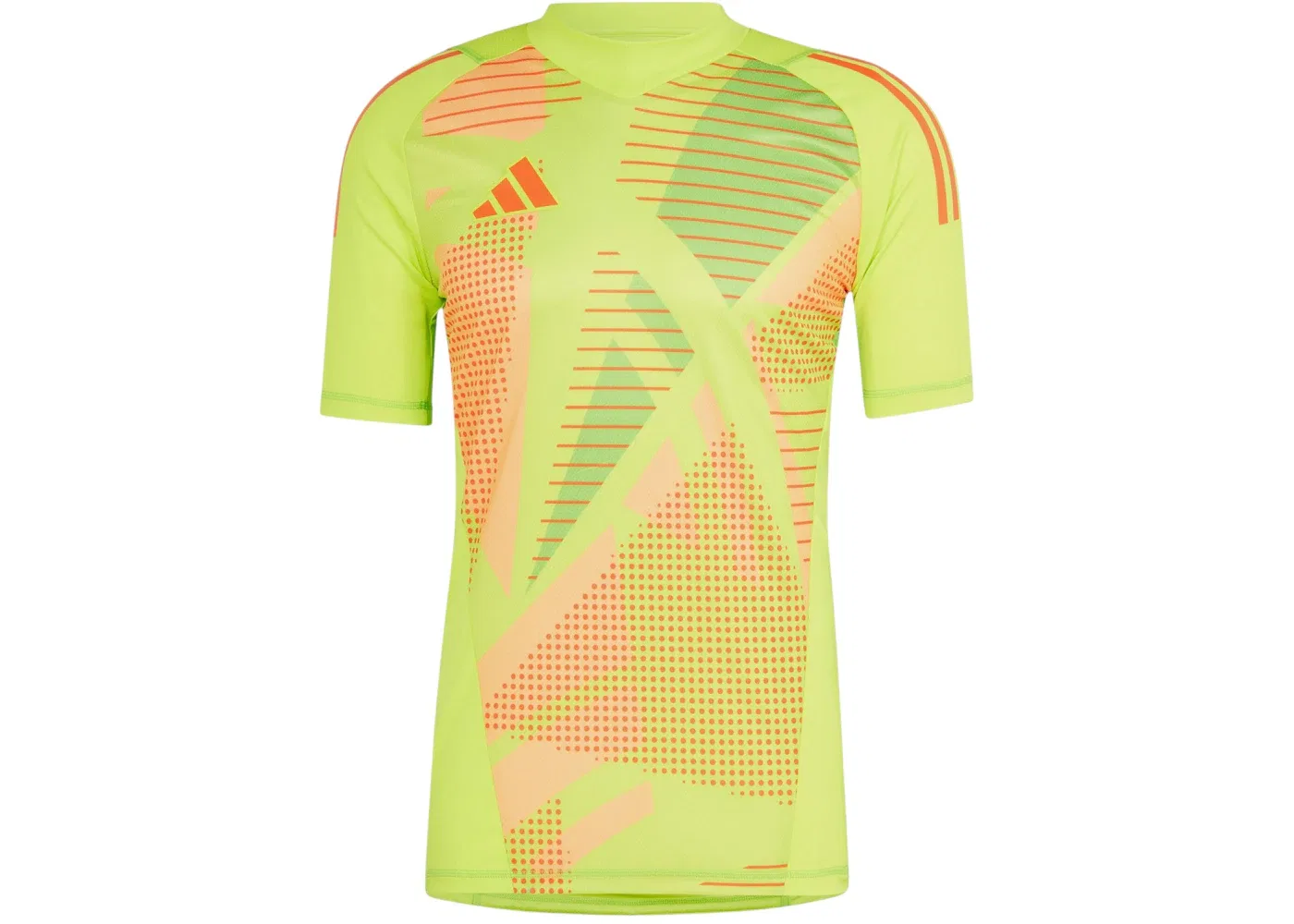 Мужская футбольная вратарская футболка с коротким рукавом Adidas Tiro 24 Pro, Semi Solar Yellow