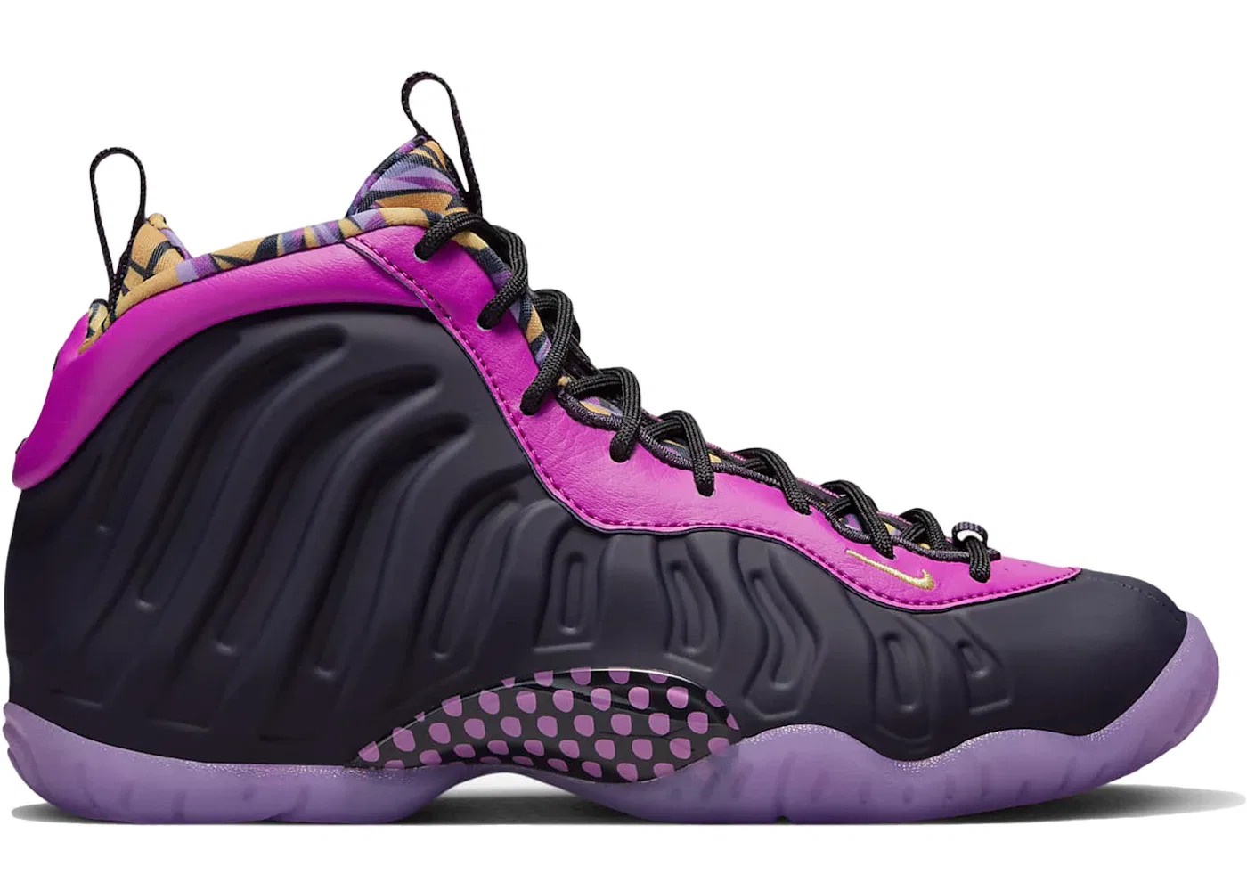 Детские кроссовки Lifestyle Nike Little Posite One, Cave Purple/Vivid Purple/Black/Saturn Gold