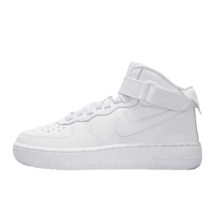 Детские кроссовки унисекс с высокой посадкой Air Force 1 Mid Nike, White