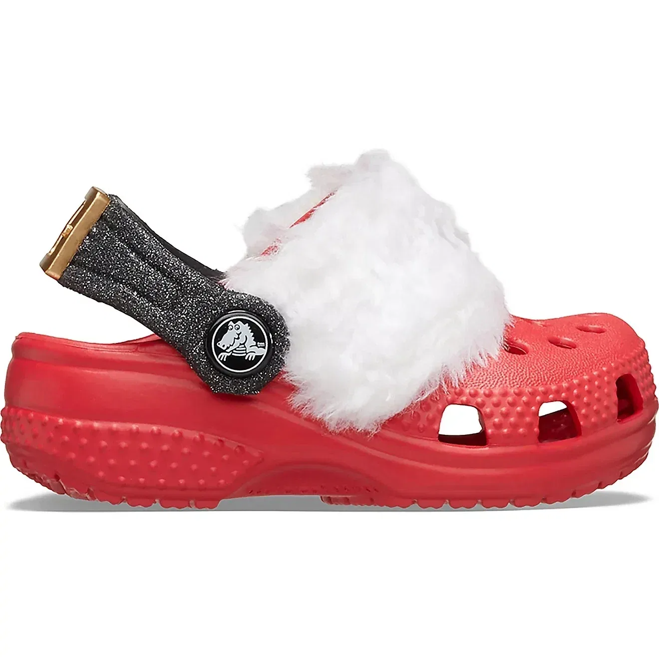 Детские кроксы без задника Crocs Littles Santa, красный — фото 3