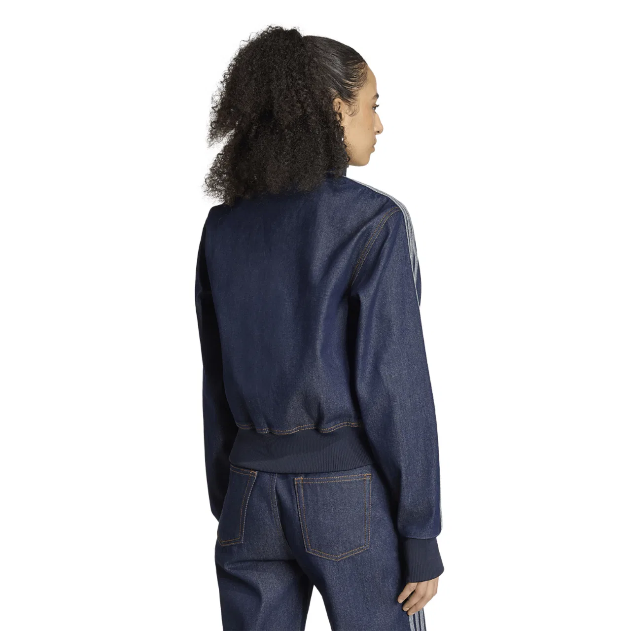 Женская куртка FB Track Top Denim Adidas, цвет Indigo Denim — фото 2