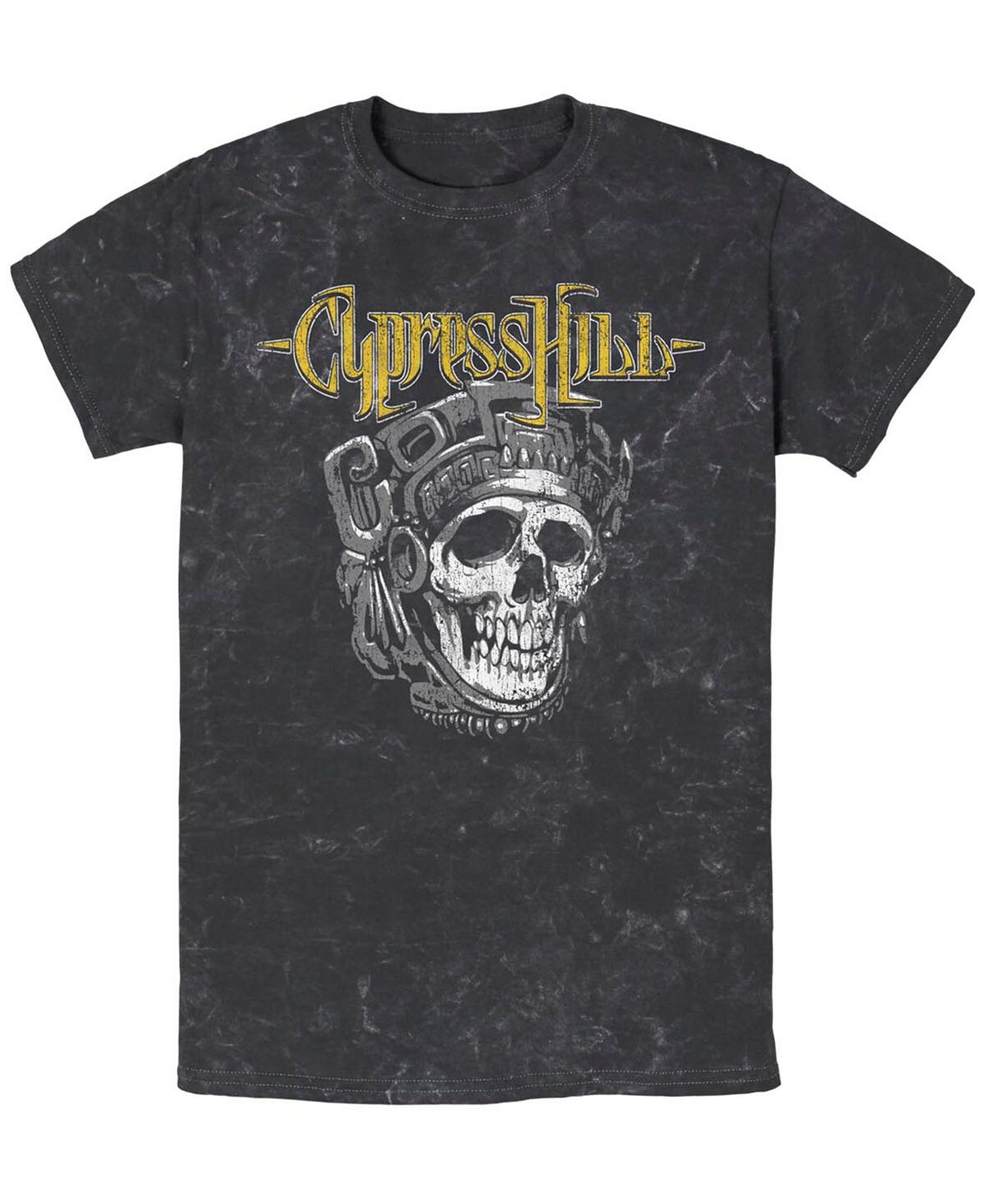 

Мужская футболка с коротким рукавом cypress hill aztec skull Fifth Sun, черный