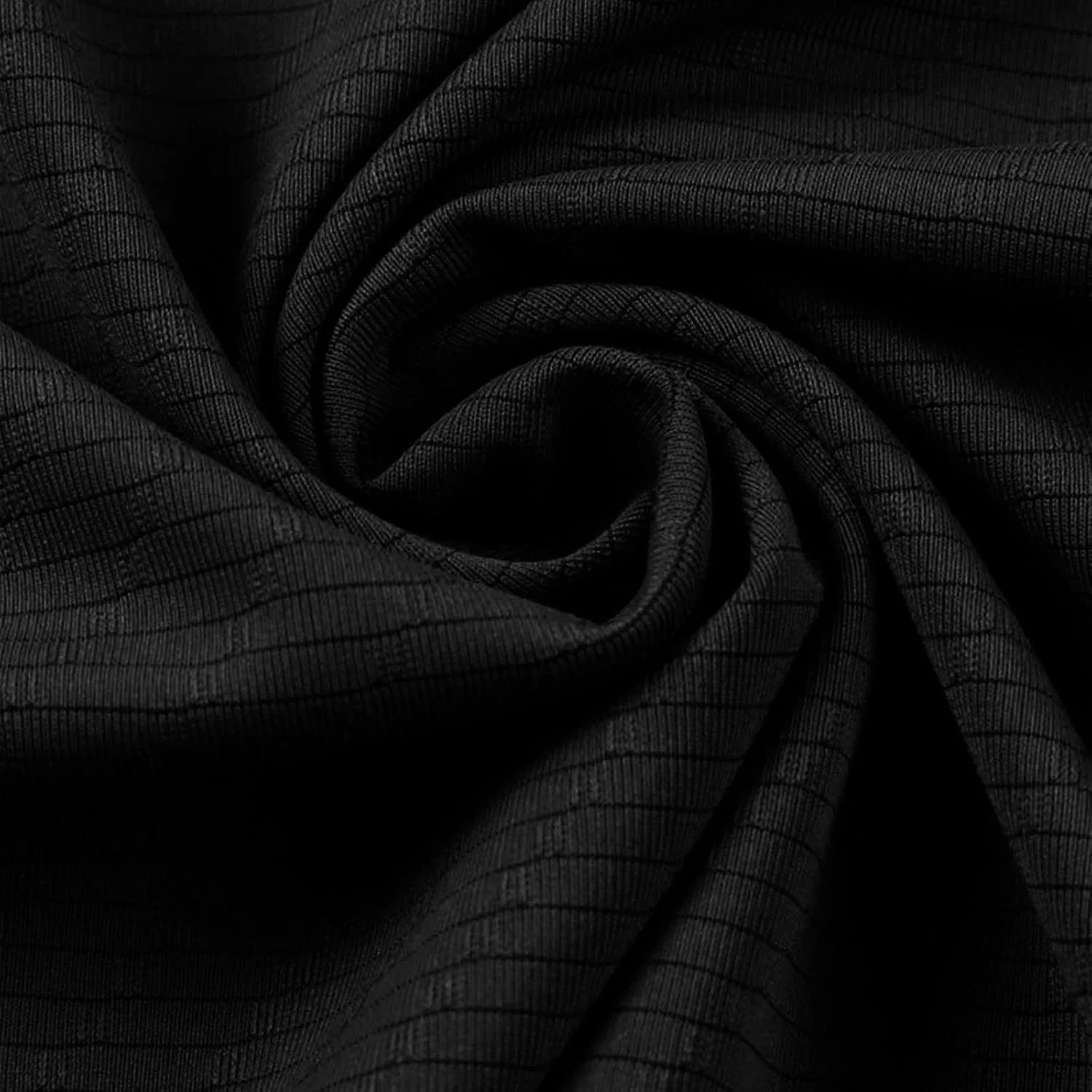 Мужская спортивная футболка с длинным рукавом UPF 50+, Black — фото 3